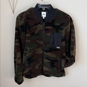 Vans Women's Camouflage Fleece Bomber Jacket